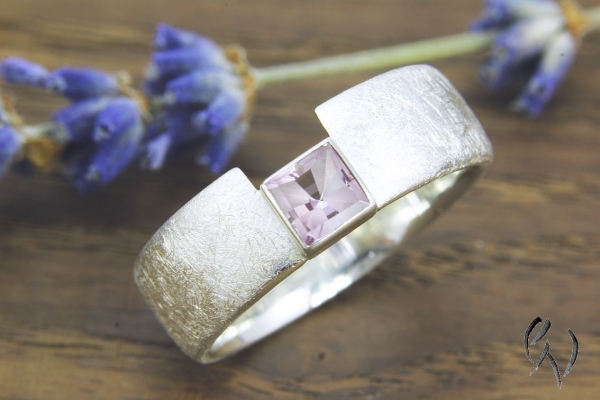 Ring Silber mit rosa Turmalin